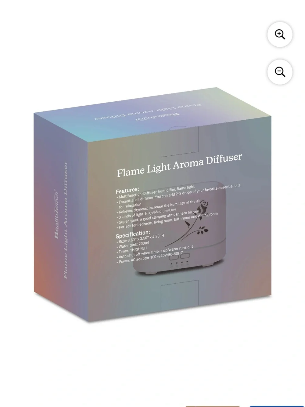 Health Touch Flame Light Aromatherapy Diffuser